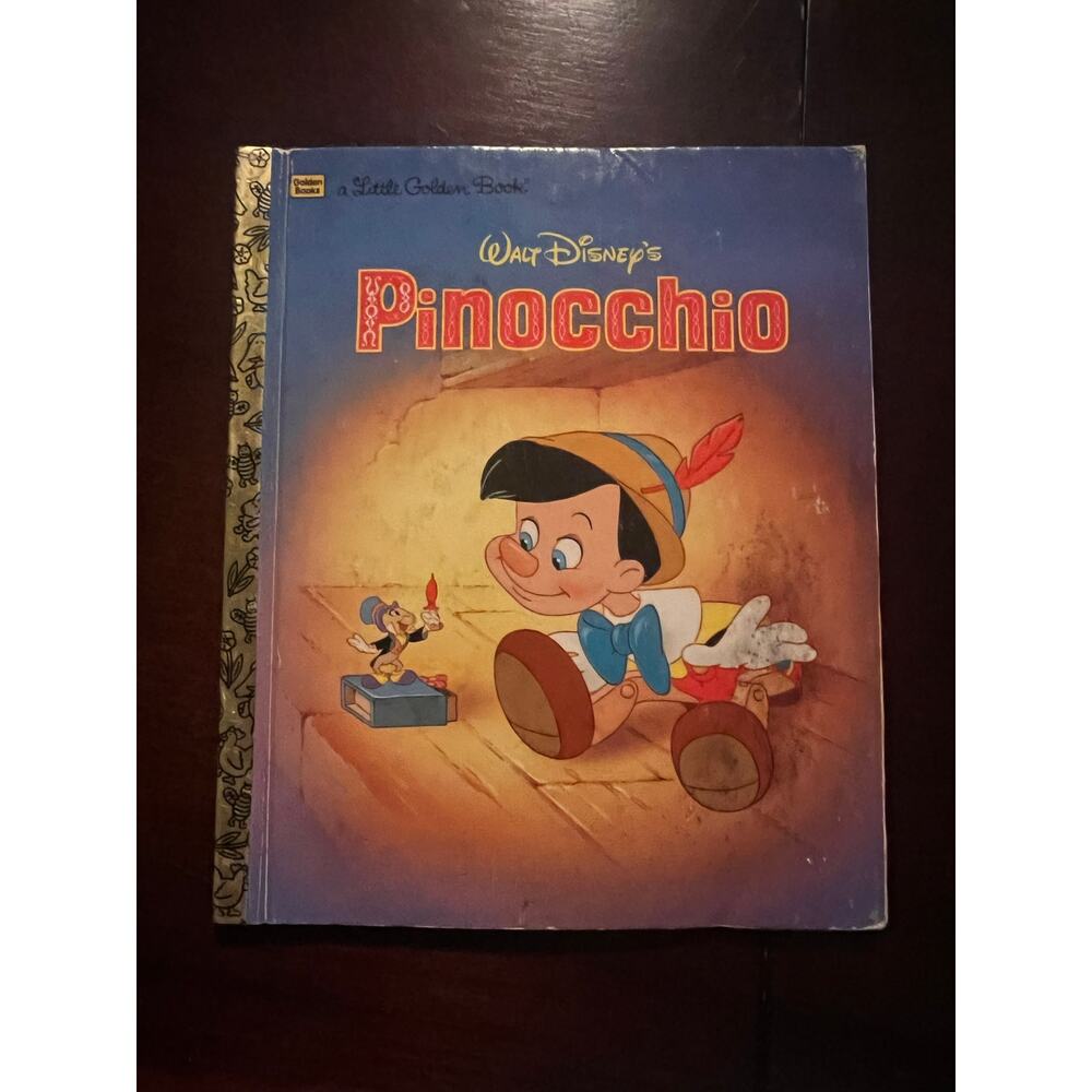 A Little Golden Book "Pinocchio" Picture Book Bedtime Story Reader Kids Book